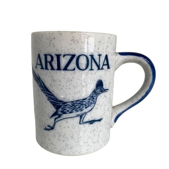 Other - Vintage Otagiri Blue Speckled Arizona Roadrunner Coffee Ceramic Mug
